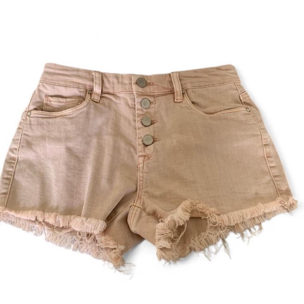 NWOT Blank NYC Tan Frayed Jean Shorts